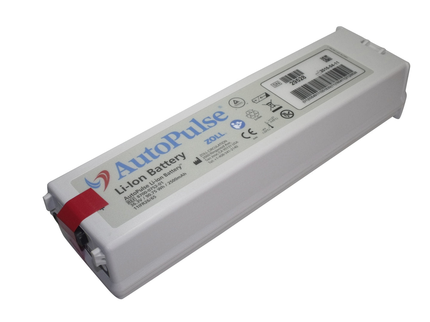 Zoll AutoPulse Resuscitation System Battery 8700-0752-01 Zoll AutoPulse Resuscitation System Battery 8700-0752-01